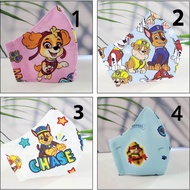 [READY STOCK] PAWS PATROL Reusable Mask 2Ply with Filter Pocket Suitable For Children and Adult
