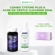 Combo Cystine Plus & ACNE-RX Gentle Cleanser 60ml – Supports ACNE Reduction, Skin Brightening, Oil C