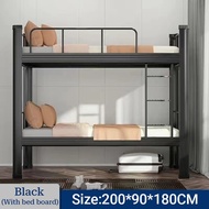 Local Power Double Decker Steel Bed Frame Solid Dormitory Bed High Quality Solid Steel Bedframe Sing