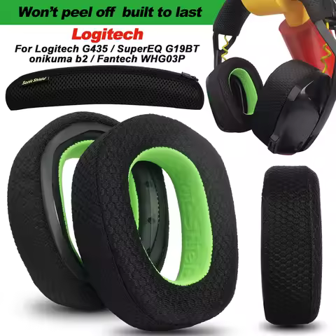 Ear Pads for Logitech G435 Zone Vibe 100 125 SuperEQ G19BT Onikuma B2 Fantech WHG03P Replacement Foa