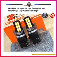 2Pcs Zspec Car Signal LED Light Flashing T20 7440 Amber Orange Lamp Flash Sinal Flashlight zs2024