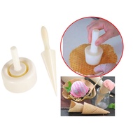 (Ready Stock)1 Set Ice Cream Cone Mold DIY Ice Cream Cone Maker Ice Cream Making Tool Ice Cream Maker Cone Mold Cone-Shaped Crispy Cone