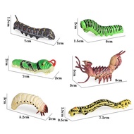 Solid Simulation Animal Larvae Caterpillar Model Set Moth Larvae Jade Belt Phoenix Butterfly Larvae 