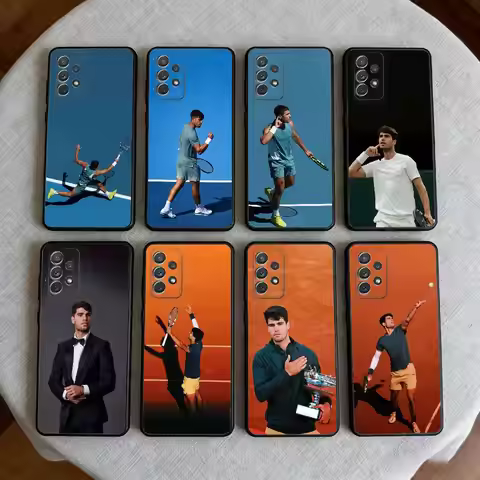 Tennis C-Carlos A-Alcaraz Phone Case For Samsung Galaxy A73,A72,A71,A70,A53,A52,A51,Soft Silicone Bl