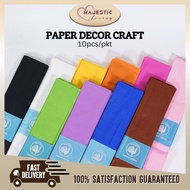 10Pcs Crepe Paper / Paper Deco Craft/ Kertas Crepe Bunga / Craft Paper