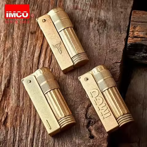 Original IMCO Lighter Old Gasoline Flint Lighter Windproof Stainless Steel Cigarette Petrol Oil Ligh