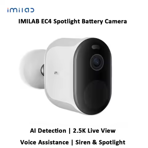 Imilab EC4 outdoor camera 2.5K WiFi Web Cam battery spotlight camera voice control smart home yard s