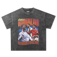 Cristiano RONALDO T-shirt Oversized Washed Stone Wash Model / CRISTIANO RONALDO T-shirt