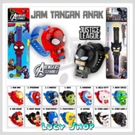 Jam Tangan Anak Karakter Kartun Murah Kepala Robot Superhero Diskon