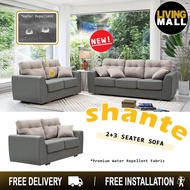 Living Mall Shante Series 2-Seater + 3-Seater Sofa Set Premium Water Repellent Fabric