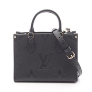 【二手】路易威登 (Louis Vuitton) LOUIS VUITTON手提包 OnTheGo PM M45653 黑色皮革 OnTheGo PM 女士二手 A