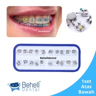 BRACKET BEHEL 3 Hooks TEETH REPAIR MADELIN MANDELIN ROTH MIM METAL - Madellin Dental Ortho Metallic 