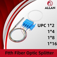 ALLAN Fiber Optic Plc Splitter Ftth 1-2 1-4 1-8 1-16 Plc Splitter Sc Upc Plc Splitter