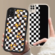 LF-6 black and white Chess Shockproof Casing for Samsung A12 A22 5G