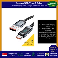 Essager USB Type C Cable Compatible With Iphone 15pro Honor Super Charge 66W/100W Fast Charging USB 