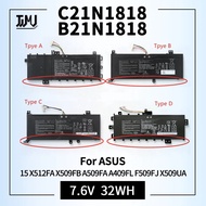 Battery For ASUS C21N1818 B21N1818 B21N1818-1 B21N1818-2 B21N1818-3 15 X512FA X509FB A509FA A409FL F509FJ X509UA