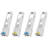 ZoeRax 1.25G SC โมดูลตัวรับสัญญาณ SFP 5KM-BiDi-1310/1550nm SingleMode Simplex โมดูลสายไฟเบอร์สำหรับ 