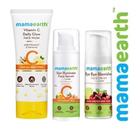 Mamaearth Glow Pigmentation Kit Oily to Combination Skin (Vit C FW 100ml + illuminate Serum 30g+ Ble