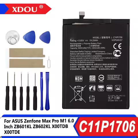 Brand New Battery C11P1706 5000mAh For ASUS Zenfone Max Pro M1 6.0 Inch ZB601KL ZB602KL X00TDB X00TD