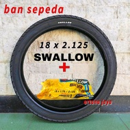 ban sepeda 18 x 2.125 SWALLOW luar dalam untuk sepeda