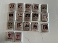 海賊王食玩 懸賞令磁石貼