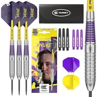 Target Darts Luke Littler Brass 22G Steel Tip &Soft Tip Darts Set 19G/22G, Pro Grip Shafts & No.2 Pr
