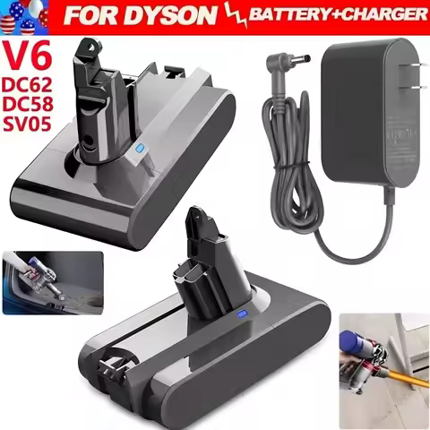 V6 Battery for Dyson, 21.6V 8000mAh Battery for Dyson V6 Vacuum Cleaner DC58,DC59,DC62,650,770,SV03,