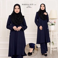 SUIT MARISSA 7.0 jubah Muslimah  Jubah putih jubah hitam jubah Umrah Haji Nursing Friendly S-3XL