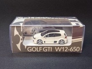 Timothy & Pierre 1/64 限量樹脂模型車 Volkswagen Golf GTI W12-650  # white