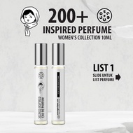 SCENCO Women's Inspired Perfume Wangian Tahan Lama Perempuan Minyak Wangi EDP 10ml LIST 1