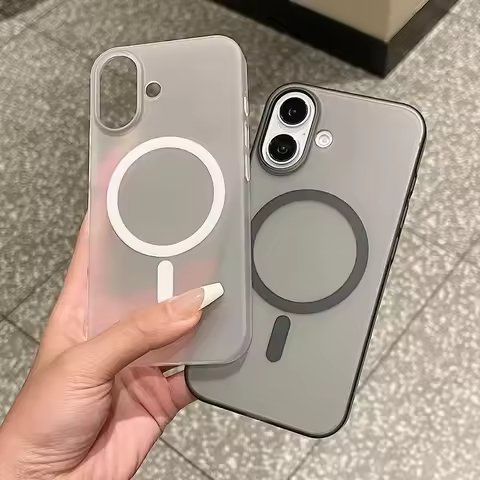 For Magsafe Case For iPhone 17 Case Funda iPhone 11 16 17 18 Pro Max 12 13 14 15 Air Matte Magnetic 