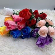 (5 Heads) Artificial Flower Rose/ Bunga Rose/ Bunga Hiasan/ Bunga Kahwin/ Bunga Palsu/ Bunga Plastik