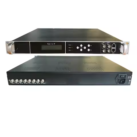 Satellite DVB-S2 DVB-C DVB-T ATSC DTMBT ISDBT Tuner to IP Gateway for IP TV Systems
