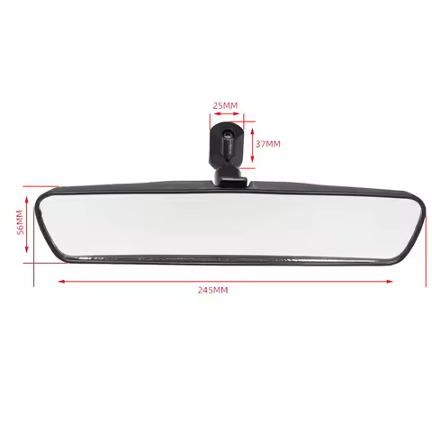10 Inch Interior Mirror Black Inside Rearview Mirror Easy To Install Internal Mirror ABS Glass Car A