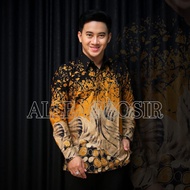 Gamis batik couple modern premium dress muslim gamis batik kombinasi kemeja batik Baju Katun