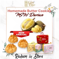 [Gin Thye Digital] [2024 NEW] With Luggage Container - Butter Cookies - MSW Durian 行李箱 - 牛油曲奇 - 猫山王榴莲  360g | CNY Goodies | [Redeem in store] Takeaway