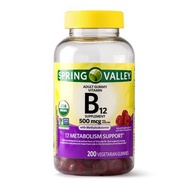 SPRING VALLEY B12, 500 MCG, 200 Gummies