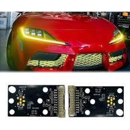 Generic CSL Yellow DRL LED Boards Fit for 2020 2021 2022 2023 Toyota GR Supra A90 A91 Headlight Dayt