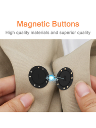 2 Piezas Botones Magnéticos De Diseño De 8 Agujeros, Hebilla De Plástico Para Ropa Con Broches Magnéticos Para Accesorios De Prendas, Accesorios De Costura Diy