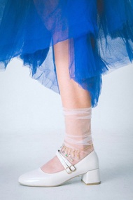 溫室瀑布寶石S925鍍金腳鏈