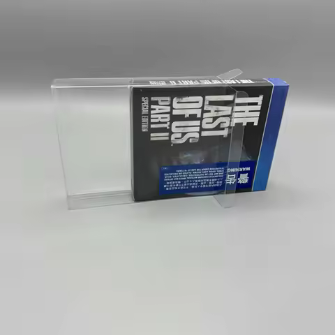 Transparent Clear Box for PS4 for The Last of Us Part II Special Edition PET Plastic Storage box Dis