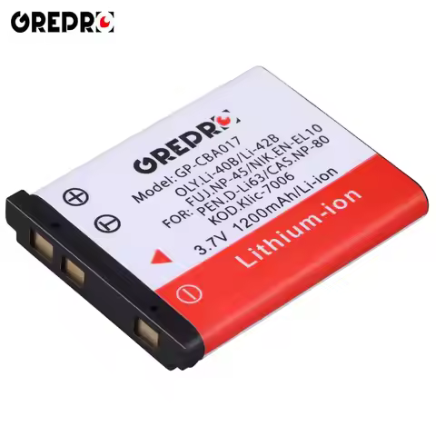 1200mAh Li-40B Li-42B EN-EL10 Battery for Olympus Li 40B Li 42B, FUJ.NP-45, NIK.EN EL10, PEN.D-Li63,