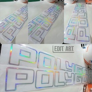 Polygon Helios Font Outline Decal Roadbike MTB Downtube Bicycle Sticker