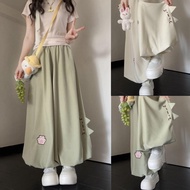[Soft Cute Cat Embroidery] Summer Bloomers Loose Cute Casual Trousers Preppy Style Student Pants Jap