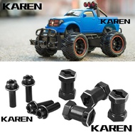 KAREN1 4Pcs/Set Hex Drive Adapter Set, Metal RC Cars Accessories RC Wheel Hex Hub, Durable 12mm Whee