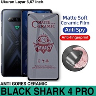 Anti Scratch CERAMIC XIAOMI BLACK SHARK 4 PRO MATTE ANTI SPY PRIVACY FULL COVER