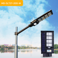 MODI ไฟถนนโซล่าเซลล์ ไฟติดผนังโซล่าเซลล์Solar street light รุ่น100W 200W เซ็นเซอร์ตรวจจับการเคลื่อนไหว โคมไฟถนนโซล่าเซลล์ (แสง : ขาว) daylight กันน้ำIP65