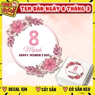 March 8 Cross Flowers Decorative Card March 8 Congratulations International Women's Day, Bouquets, G