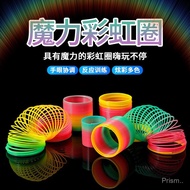 [Newcomer0.05Got it4个]Large Rainbow Circle Toy Spring Circle Stacking Circle Baby Educational Early 