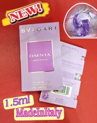 🌷น้ำหอมแท้‼️สีม่วงขาຍดี ‼️ น้ำหอม บุລกรี Bv| Omnia Amethyste EDT 1.5ml perfume พกพา อ่อนโยนหวานพอดีๆ